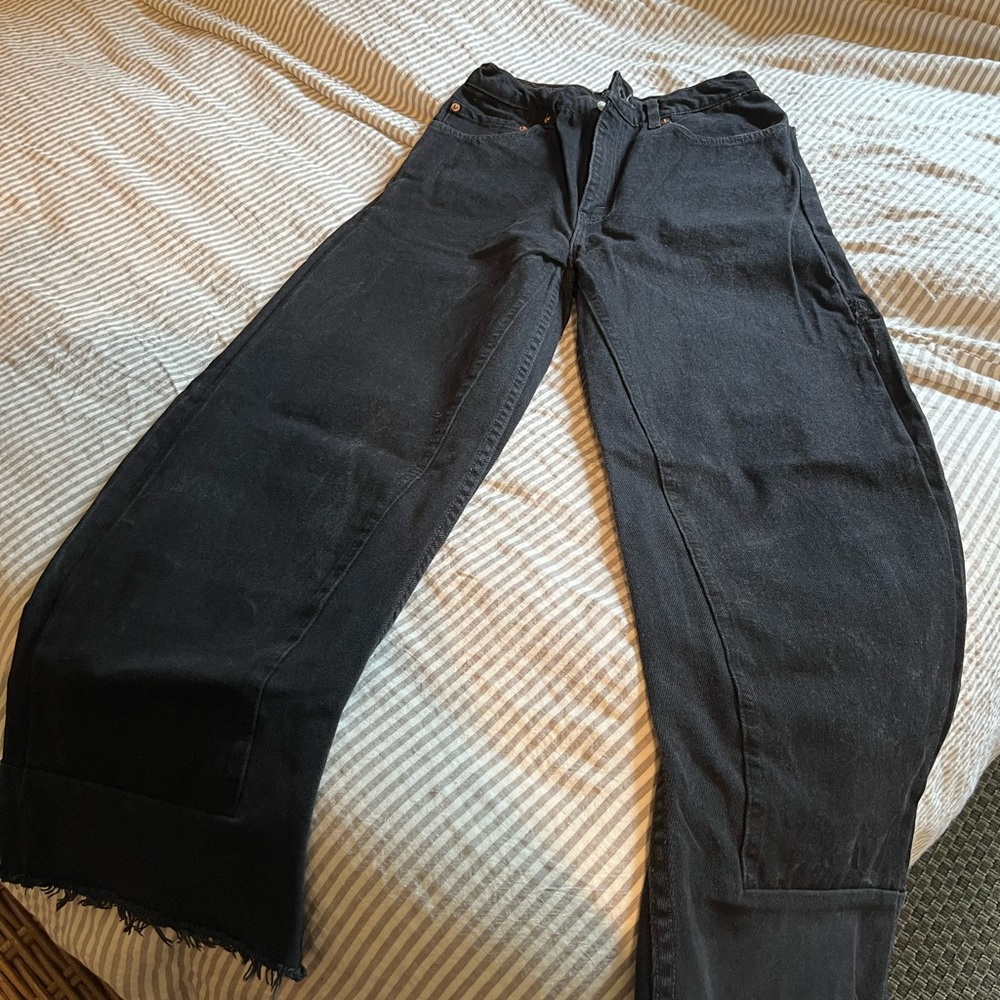 BSides Reworked culottes Black Wide-Leg Jeans